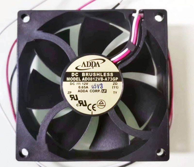ADDA AD0812VB-A73GP 12V 0.65A 3wires Cooling Fan ADDA AD0812VB-A73GP 12V 0.65A 3wires Cooling Fan
